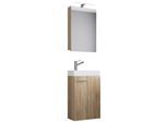Gästebad 4-tlg. Slito inkl. LED ca. 40 cm Weiß