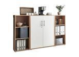 Aktenschrank Office Edition Sw Set 2 niedrig Weiß/Eiche