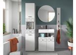 Badezimmer Prisma 4-tlg. ca. 111 cm Weiß