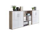 Aktenschrank Office Edition Sw Set 9 Eiche/Weiß