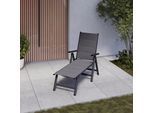 Gartenliege Werner Grau Aluminium