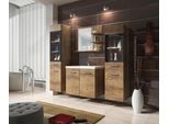 Badmöbel-Set 5-tlg. Madrit mit LED ca. 120 cm Kastanieneiche