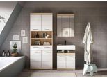 Badezimmer Lambada 3-tlg. ca. 134 cm Eiche/Weiß