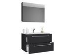Badezimmer Badinos 3-tlg. Schwarz