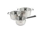 Kochtopfset Tefal Opti´Space Edelstahlfarben, 6-teilig