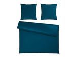 Bettwäsche Xenia Uni XXL Blau ca. 200x200cm