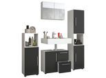 Badezimmer Flandu Weiß/Schwarz