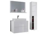 Badezimmer Lendas 4-tlg. ca. 94 cm Weiß