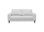 2-Sitzer-Sofa Piega Silberfarben