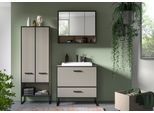 Badezimmer Bagno 3-teilig Kaschmir/Schwarz