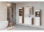 Badmöbel-Set 5-tlg. Madrit mit LED ca. 120 cm Weiß