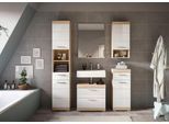 Badezimmer Lambada 5-tlg. ca. 134 cm Eiche/Weiß