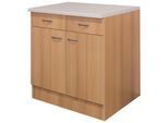 Küchenunterschrank in Buchefarbe 'Nano'