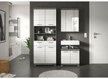 Badezimmer Scout 3-tlg. ca. 134 cm Anthrazit/Weiß