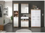 Badezimmer Wave 4-tlg. ca. 171 cm Eiche/Weiß