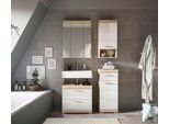 Badezimmer Lambada 4-tlg. ca. 97 cm Eiche/Weiß