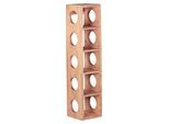 Weinregal Mumbai aus Holz Akazie ca. 15x70x15 cm