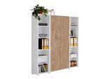 Aktenschrank Office Edition Sw Set 3 Weiß/Eichefarben