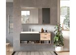 Badezimmer Grado 4-tlg. ca. 138 cm Eiche/Grau