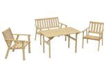 Gartenset Sylt 4-tlg. Kiefer massiv
