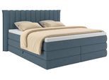 Boxspringbett Lina Blau ca. 200x200cm