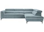 Ecksofa Emma rechts Hellblau
