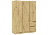 Kleiderschrank Basit Eiche Artisan