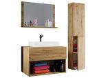 Badezimmer Lendas 4-tlg. ca. 113 cm Honigeiche