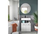 Badezimmer Prisma 2-tlg. ca. 60 cm Weiß