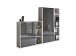 Aktenschrank Office Edition Sw Set 4 Grau
