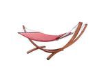 Hängematte Hawaii Holz/Rot