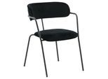 Stuhl-Set Arrow 2er-Set ca. 58x79 cm Samt Schwarz