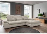 Ecksofa Rigatti Beige Chenille m. Bettkasten