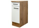 Küchenunterschrank Avila Eichefarben/Magnolie