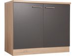 Spülunterschrank Merle Grau/Eichefarben