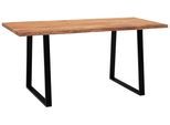 Schreibtisch WL7 .261 Akaziefarben/Schwarz