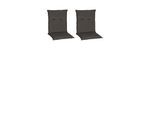 Niedriglehner Auflagen Trier 2er-Set ca.98x45x8cm Dunkelgr.