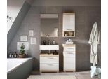 Badezimmer Lambada 4-tlg. ca. 97 cm Eiche/Weiß