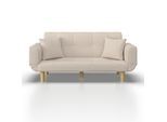 Schlafsofa Miriam Beige Webstoff