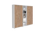Aktenschrank Office Edition Sw Set 10 Weiß/Eichefarben