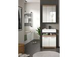 Badezimmer Wave 2-tlg. ca. 60 cm Eiche/Weiß