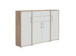 Aktenschrank Office Edition Sw Set 16 Eiche/Weiß