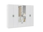 Drehtürenschrank Milos 6T1S2S Weiß