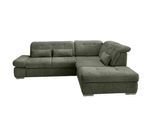 Ecksofa Dalida Dunkel Grün Chenille m. Bettkasten