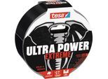 tesa® Montageband Ultra PowerExtrem, robust & reißfest, temperatur-/wasser-/UV-beständig, von Hand einreißbar, 1 Rolle mit L 25 m x B 50 mm, schwarz