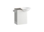 Laufen INSERT Waschplatz H585IN37111111 485x317x470 mm, Ablage links, mit einem Hahnloch, ohne Überlauf, Brown antracite