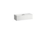 Laufen FOLIO Waschplatz H580FO75251111 1254x500x350 mm, mit Armaturenbank, mit einem Hahnloch, mittig, ohne Überlauf, weiß matt