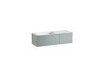 Laufen FOLIO Waschplatz H580FO75211121 1254x450x350 mm, ohne Armaturenbank, ohne Hahnloch, ohne Überlauf, Farbe: Fossilgrau