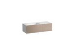 Laufen FOLIO Waschplatz H580FO75221111 1254x500x350 mm, mit Armaturenbank, mit einem Hahnloch, mittig, ohne Überlauf, Farbe: Moonstone