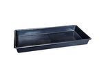 Auffangwanne für Kleingebinde, Volumen 86 l, stapelbar, B 600 x L 1200 x H 120 mm, Polyethylen, schwarz
